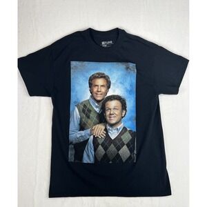 Men's Movie Tee "Step Brothers" Black Short Sleeve T Shirt Will Ferrell Size Med